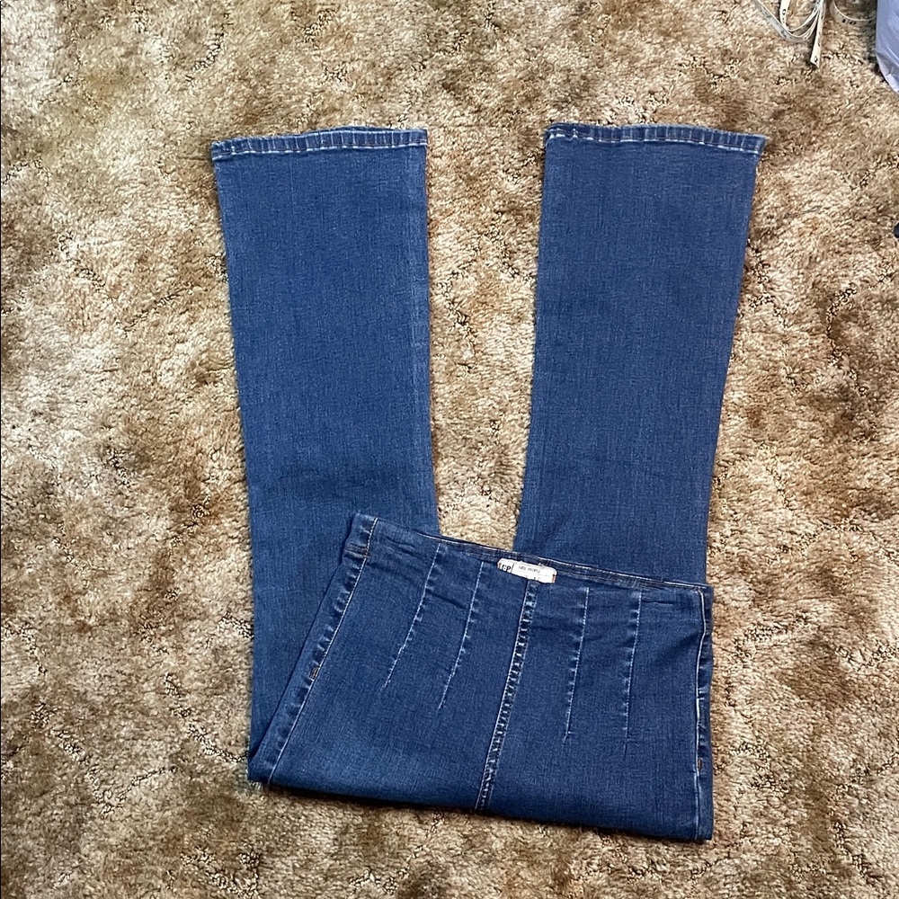 Free People High Rise Flared Bootcut Stretch‎ Pull On Jeans Size 27